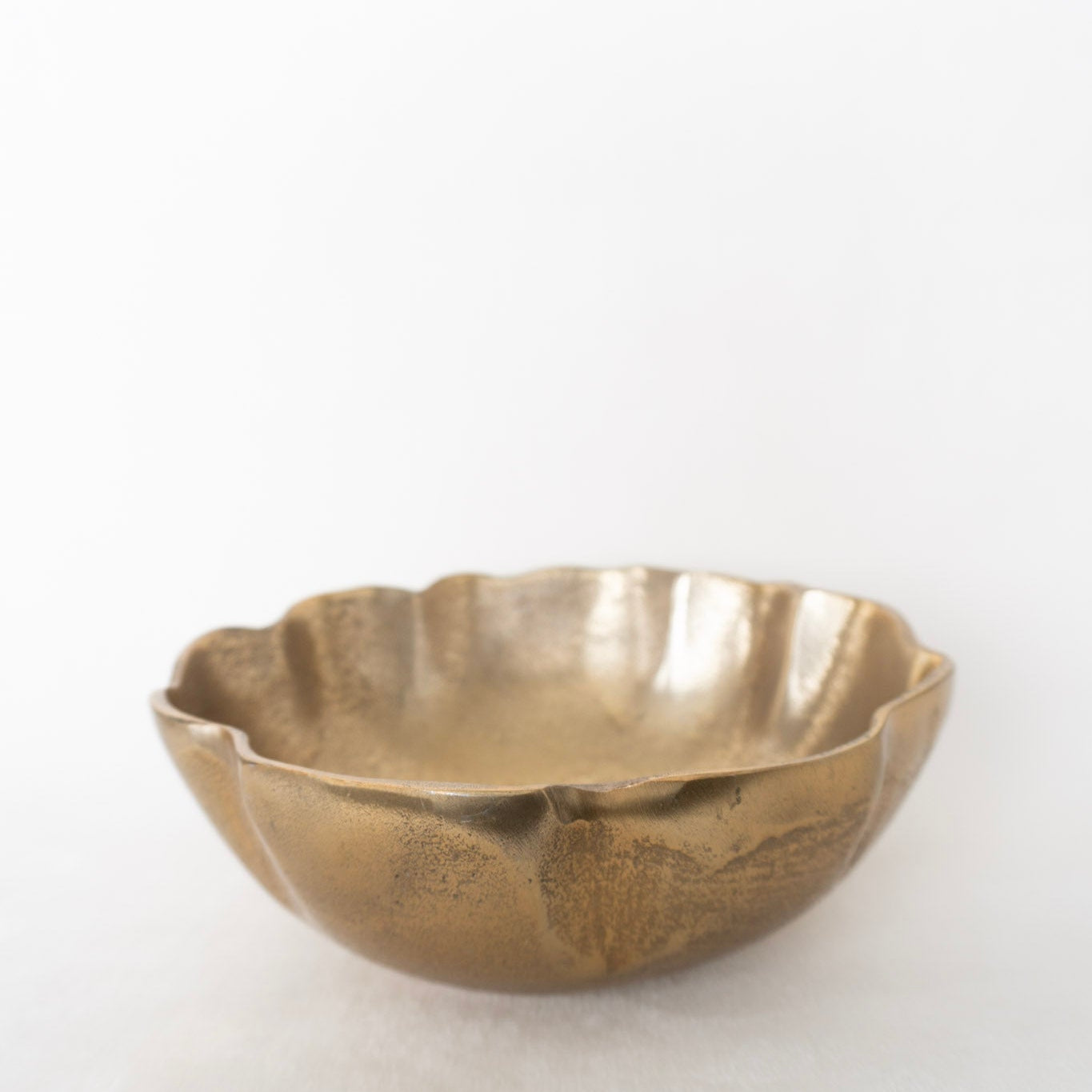 Antique Gold Ruffle Bowl