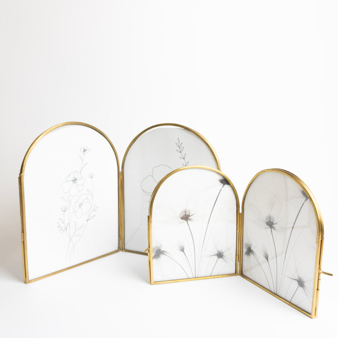 Brass Arched Picture Frame