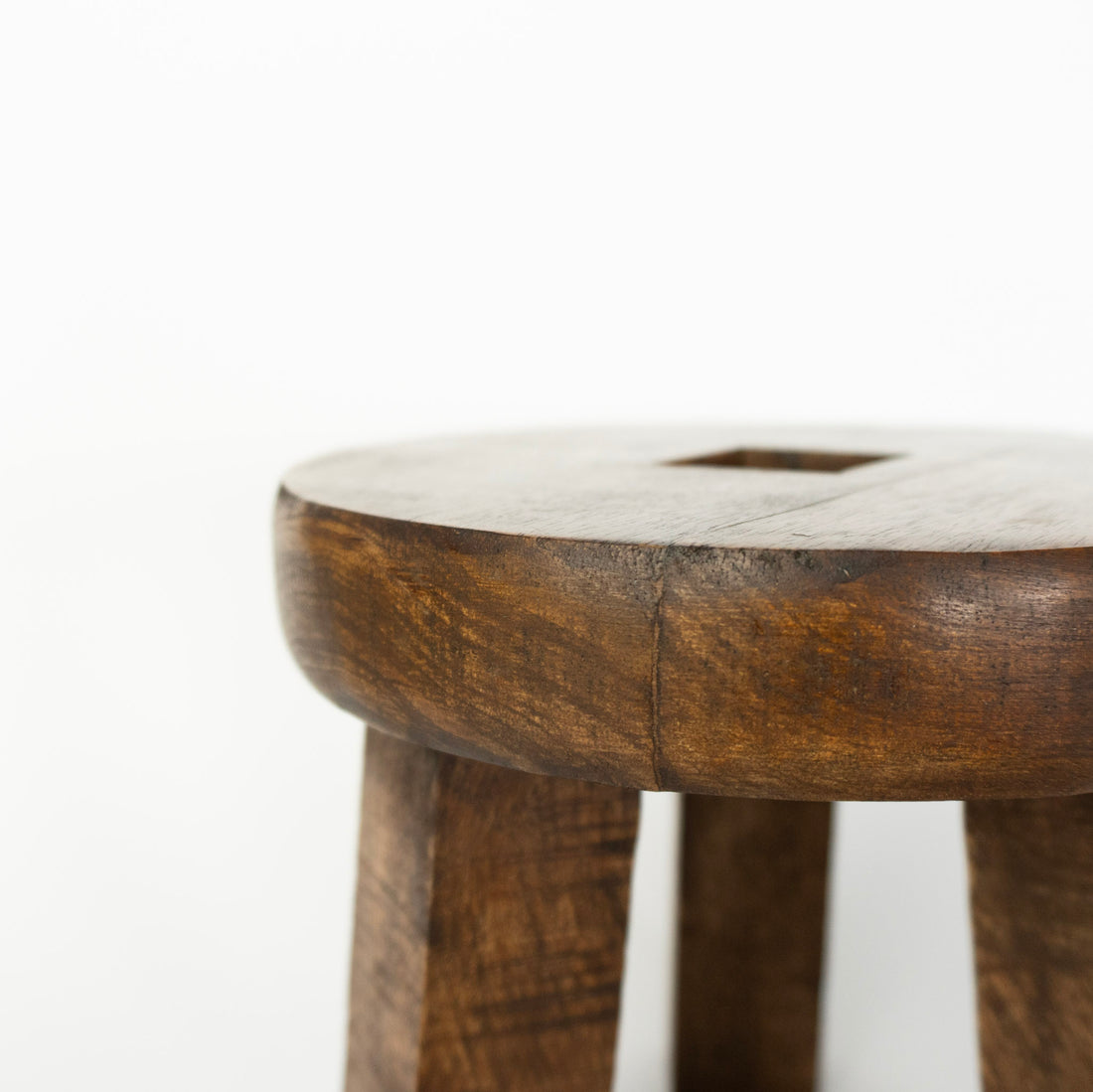 8" Mango Wood Round Pedestal