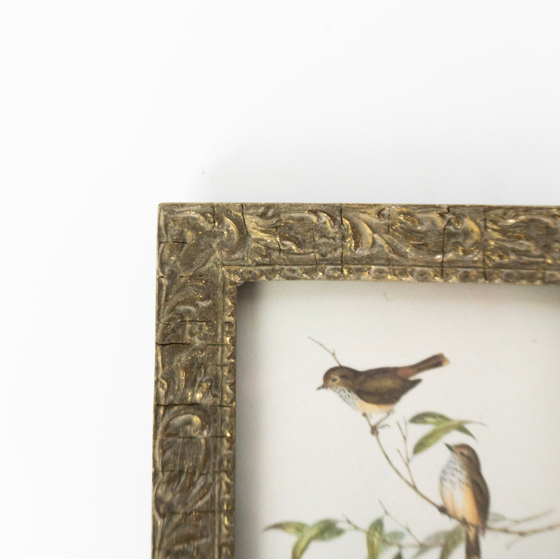 3x3 Vintage Square Gold Photo Frame