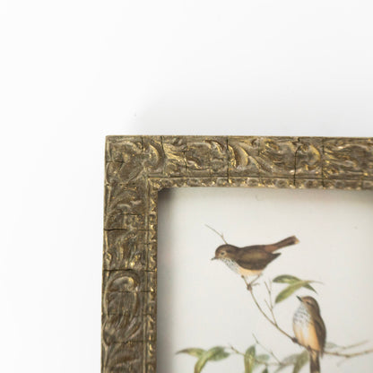 3x3 Vintage Square Gold Photo Frame