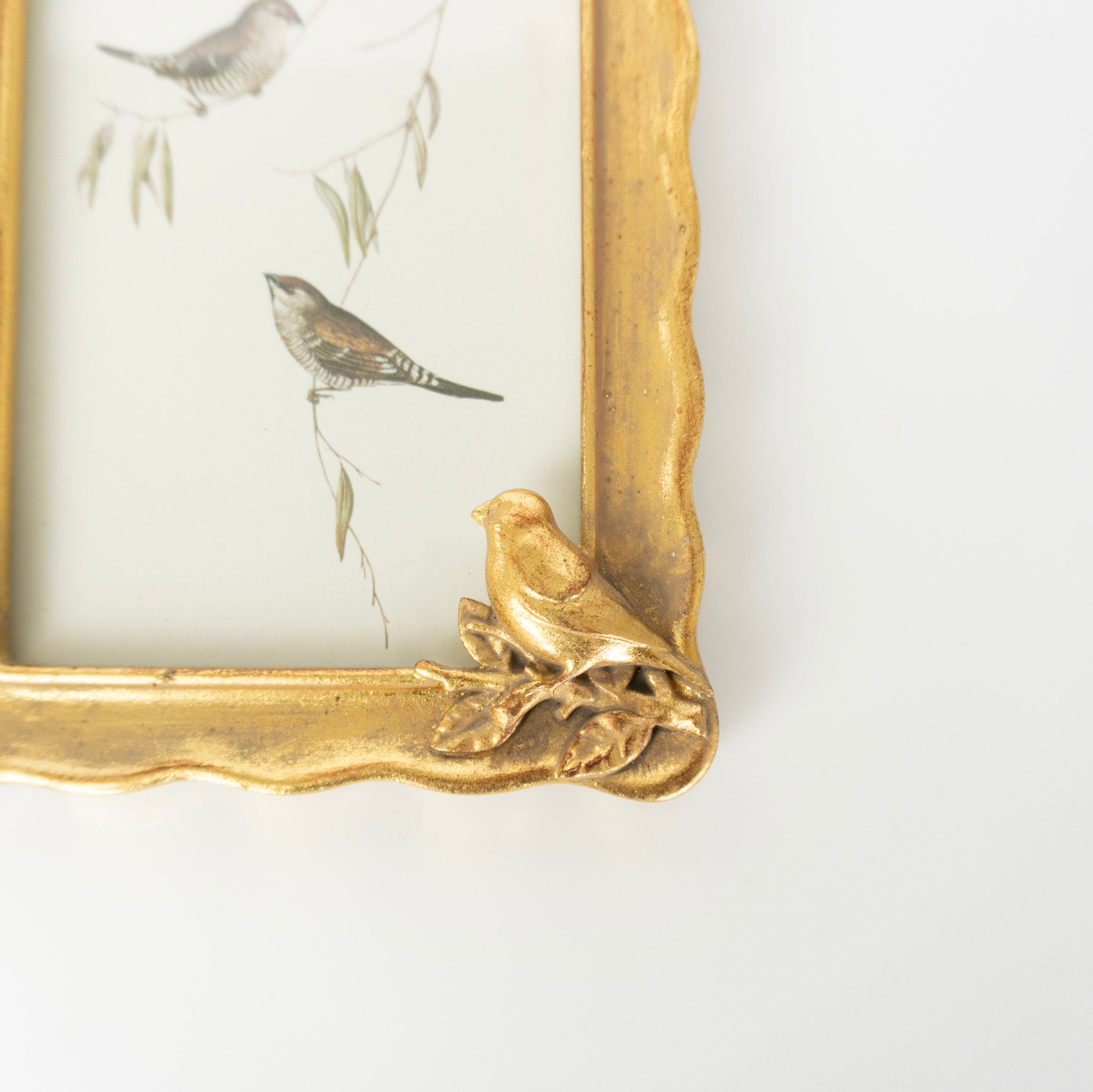 4x6 Gold Bird Accent Photo Frame