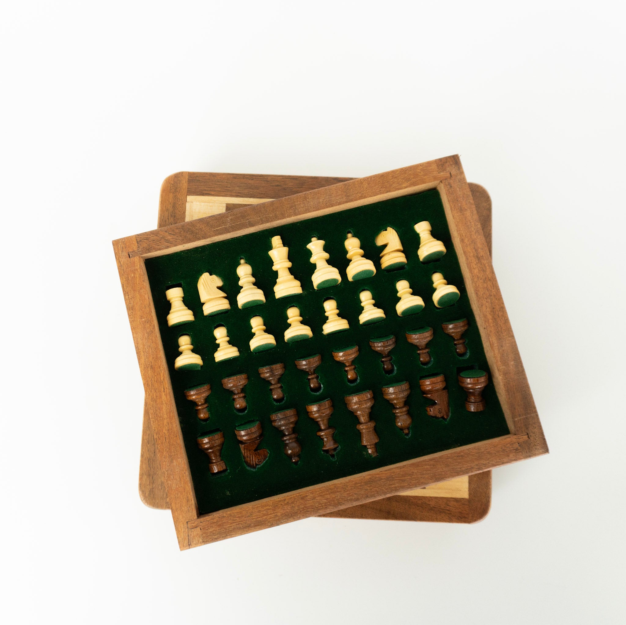 Acacia Wood Magnetic Chess Set