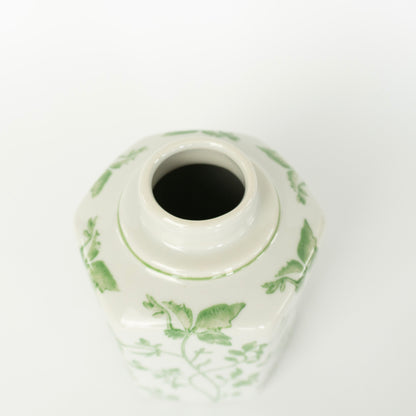 5.5" Green Vine Ginger Jar