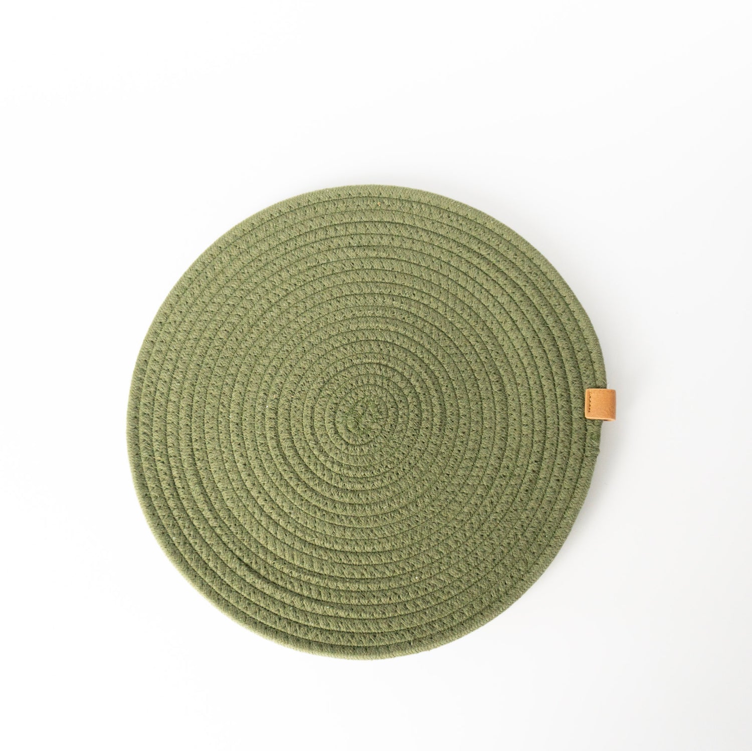 13" Olive Round Placemat