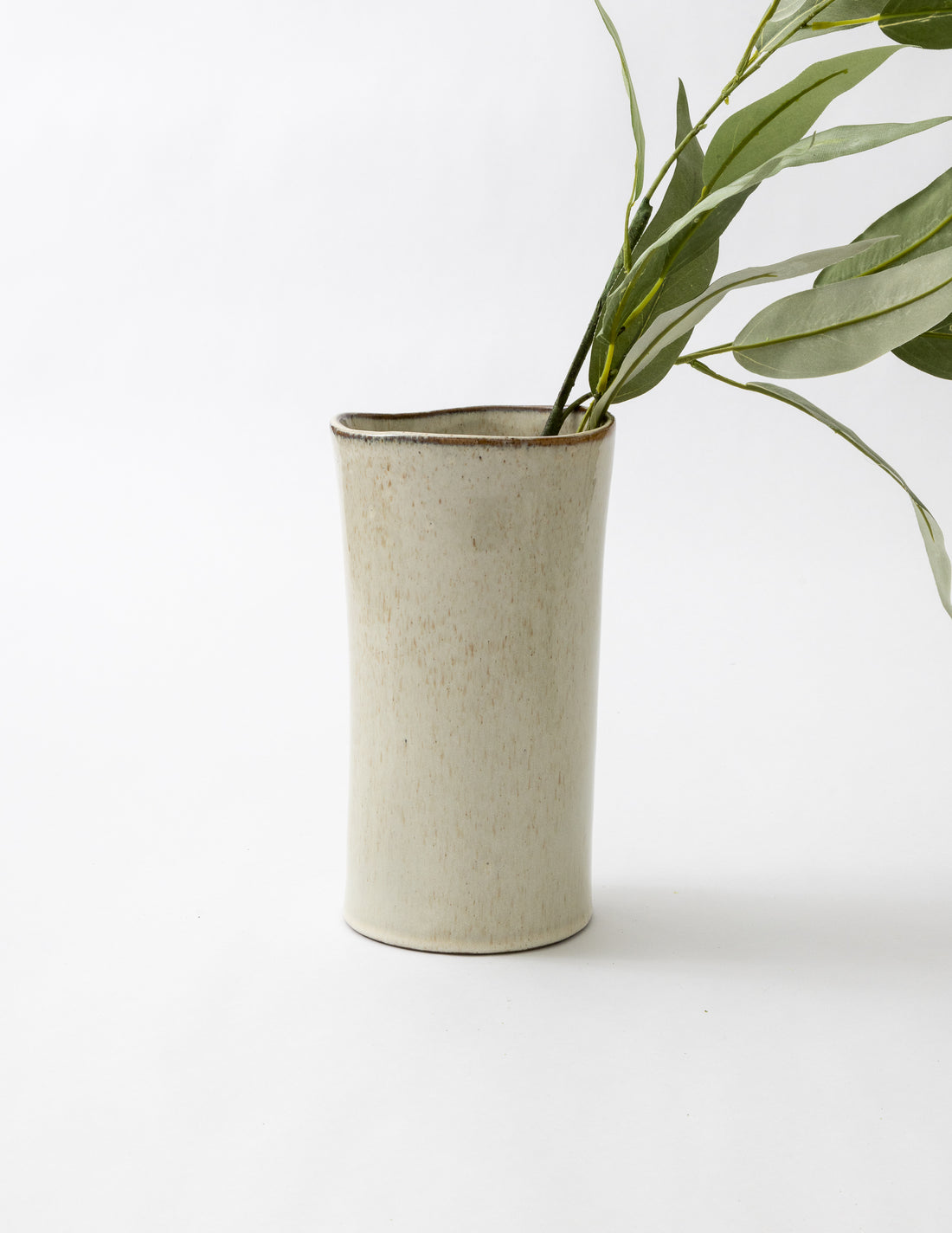 Taupe Sand Vase 10"