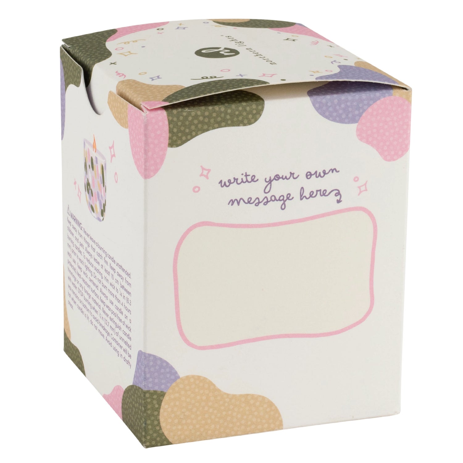 You Deserve Flowers! Boxed Candle