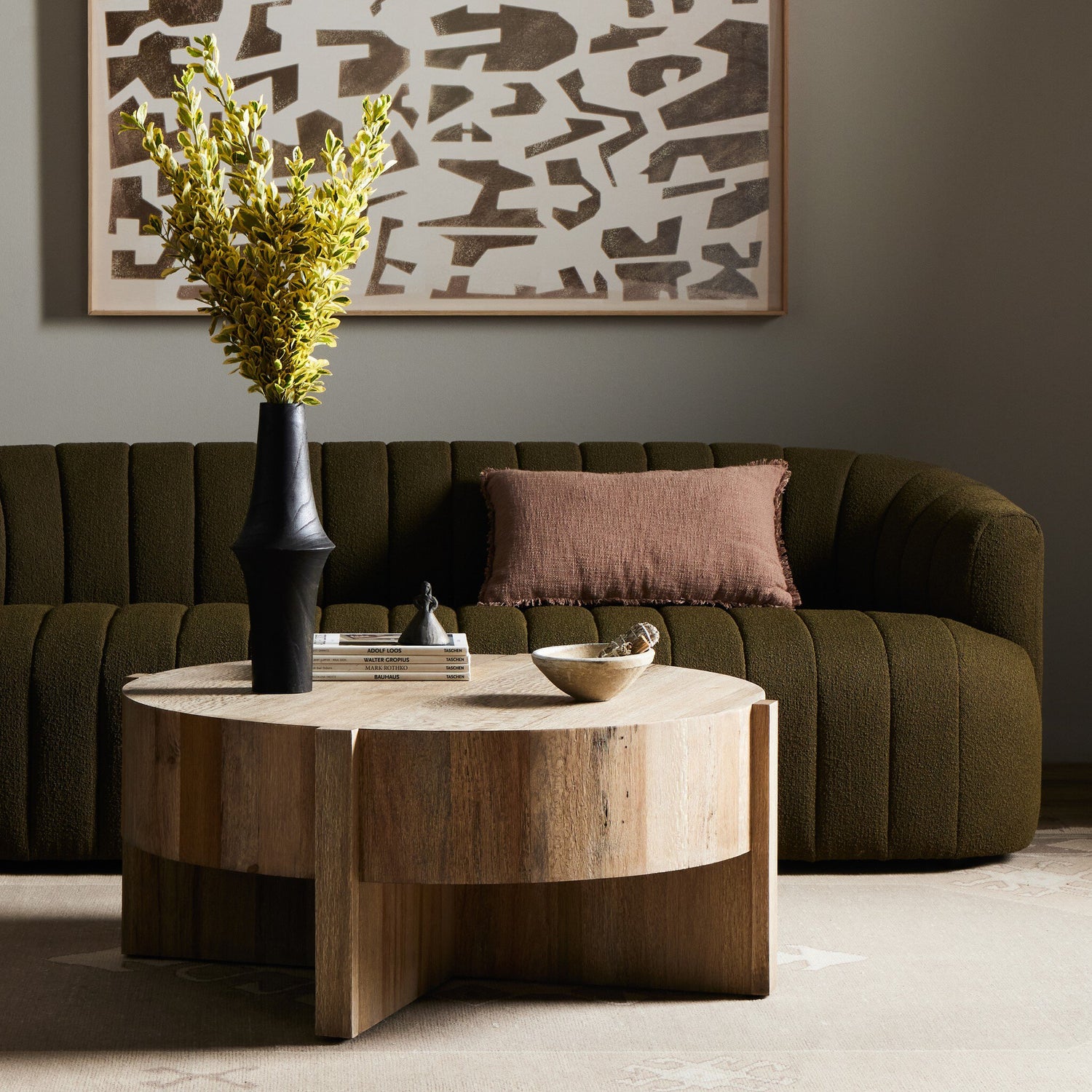 Bingham Coffee Table - Rustic Oak Veneer