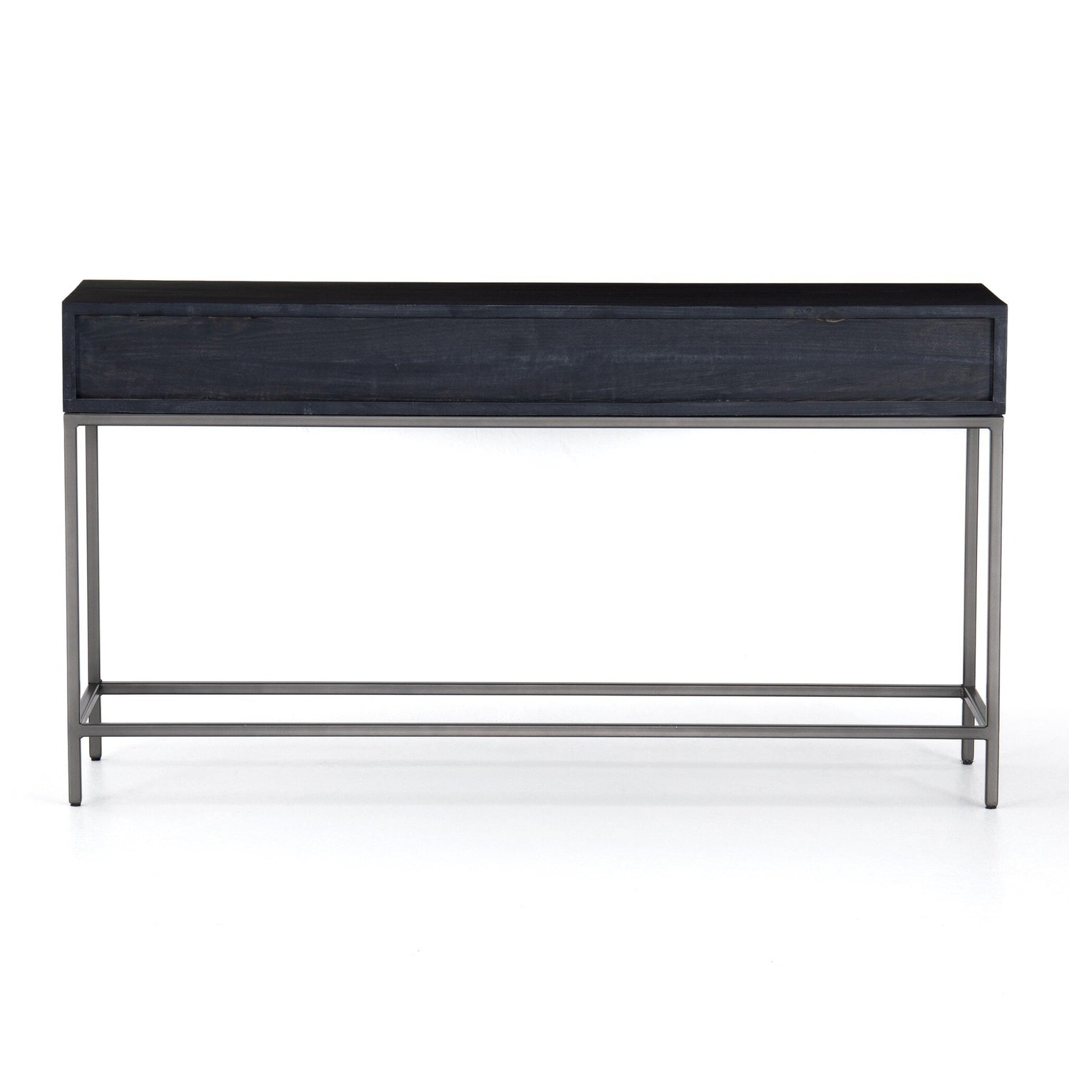 Trey Console Table - Black Wash Poplar