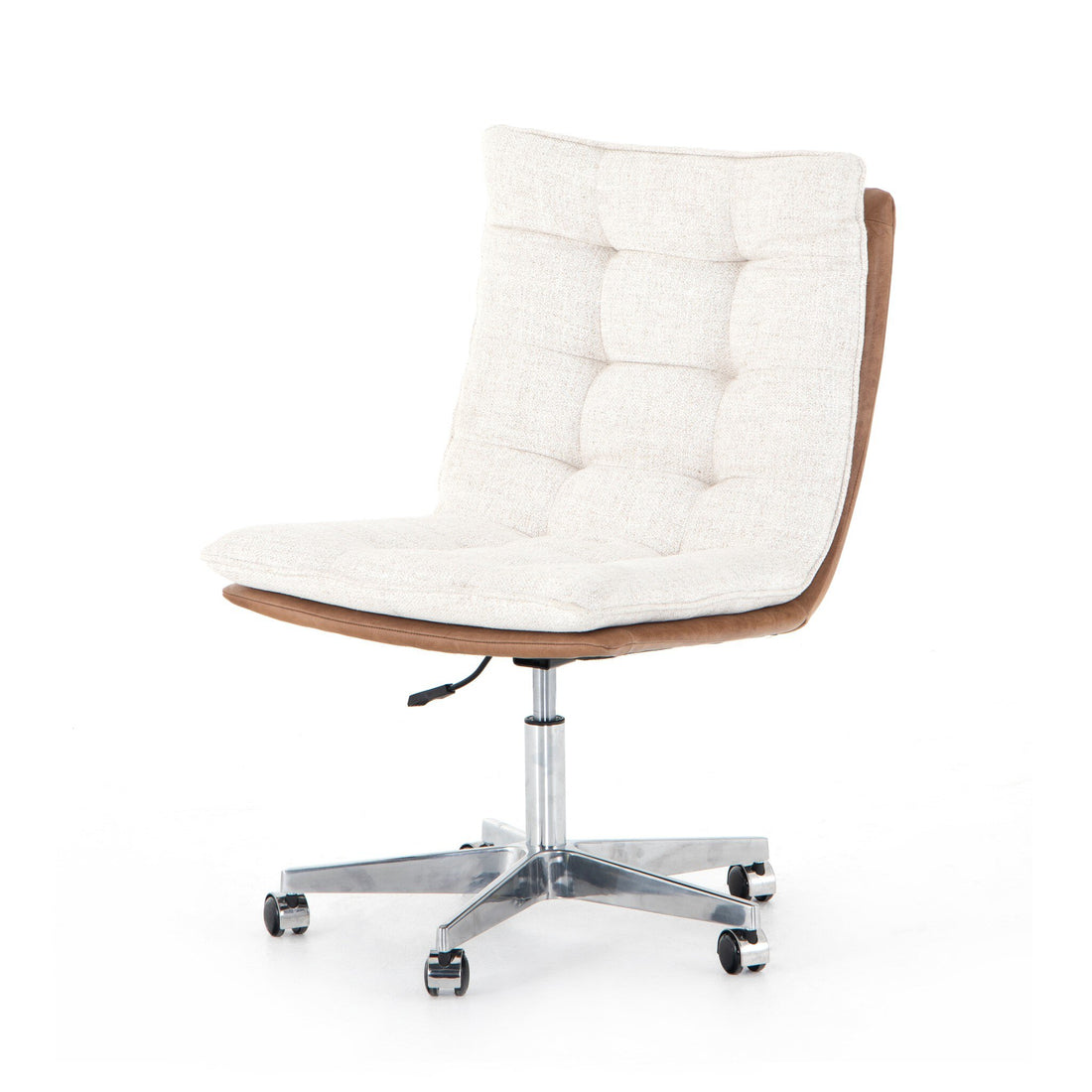 Quinn Desk Chair - Polished Nickel