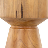 Jovie Outdoor End Table - Natural Teak | shipping 6/12/2024