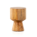 Jovie Outdoor End Table - Natural Teak | shipping 6/12/2024