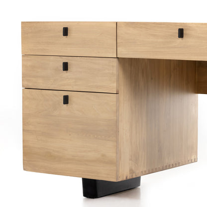 Ula Executive Desk - Dry Wash Poplar