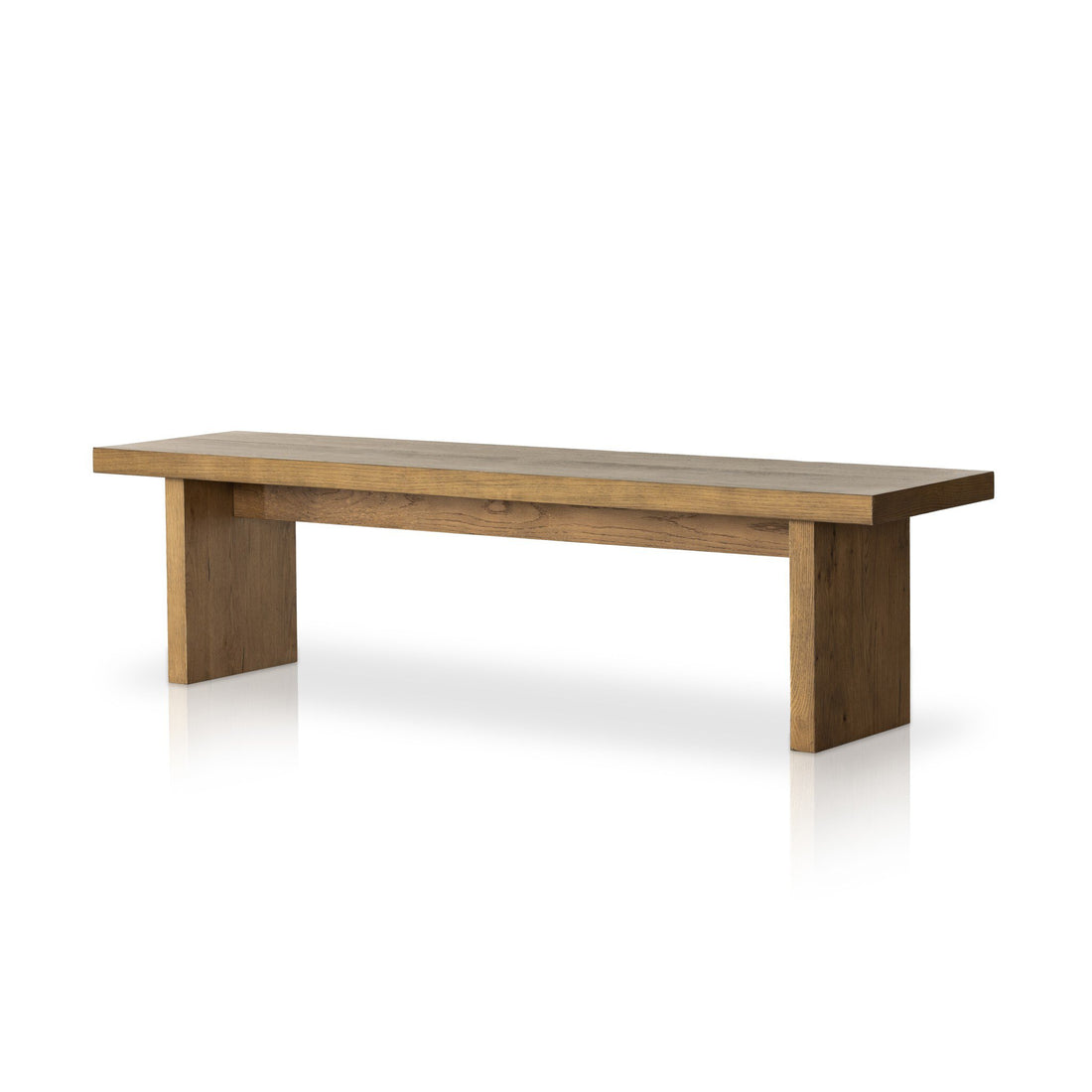 Eaton Dining Bench - Amber Oak Resin