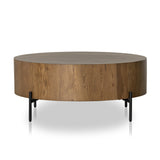Eaton Drum Coffee Table - Amber Oak Resin | ready to ship!