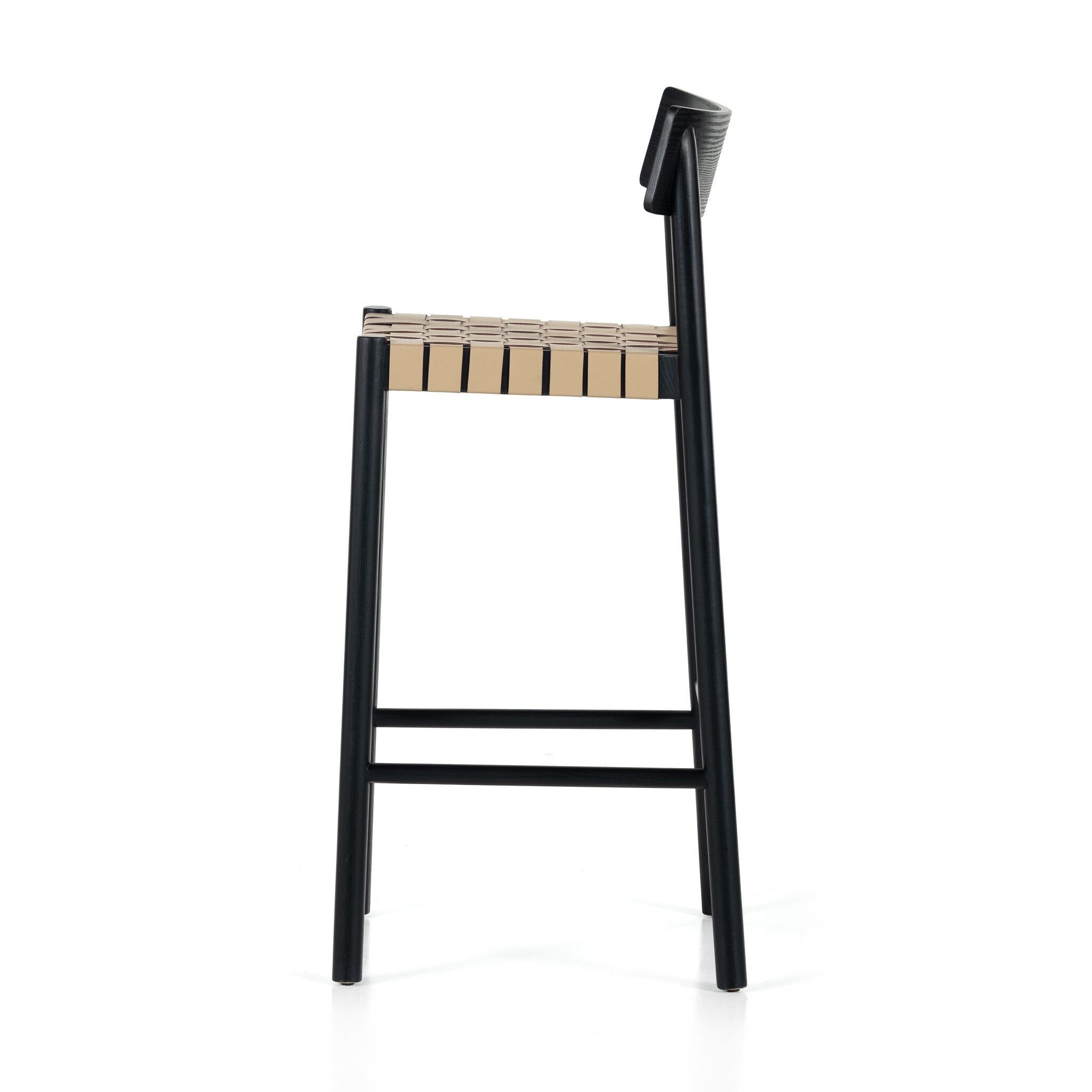 Heisler Bar + Counter Stool - Almond Leather Blend