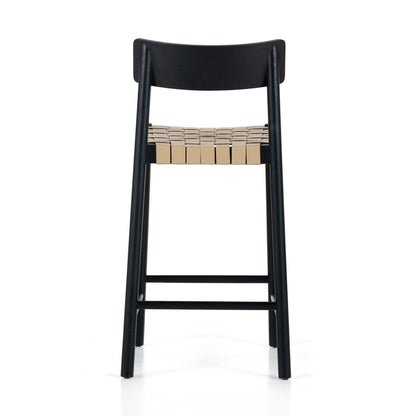 Heisler Bar + Counter Stool - Almond Leather Blend