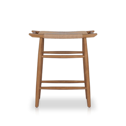 Robles Outdoor Stool - Natural Teak