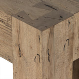 Abaso Console Table - Rustic Wormwood Oak | shipping 5/11/2024