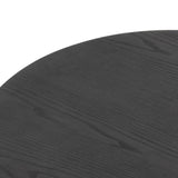 Merla Wood End Table-Tall - Black Wash Ash Veneer | ready to ship!