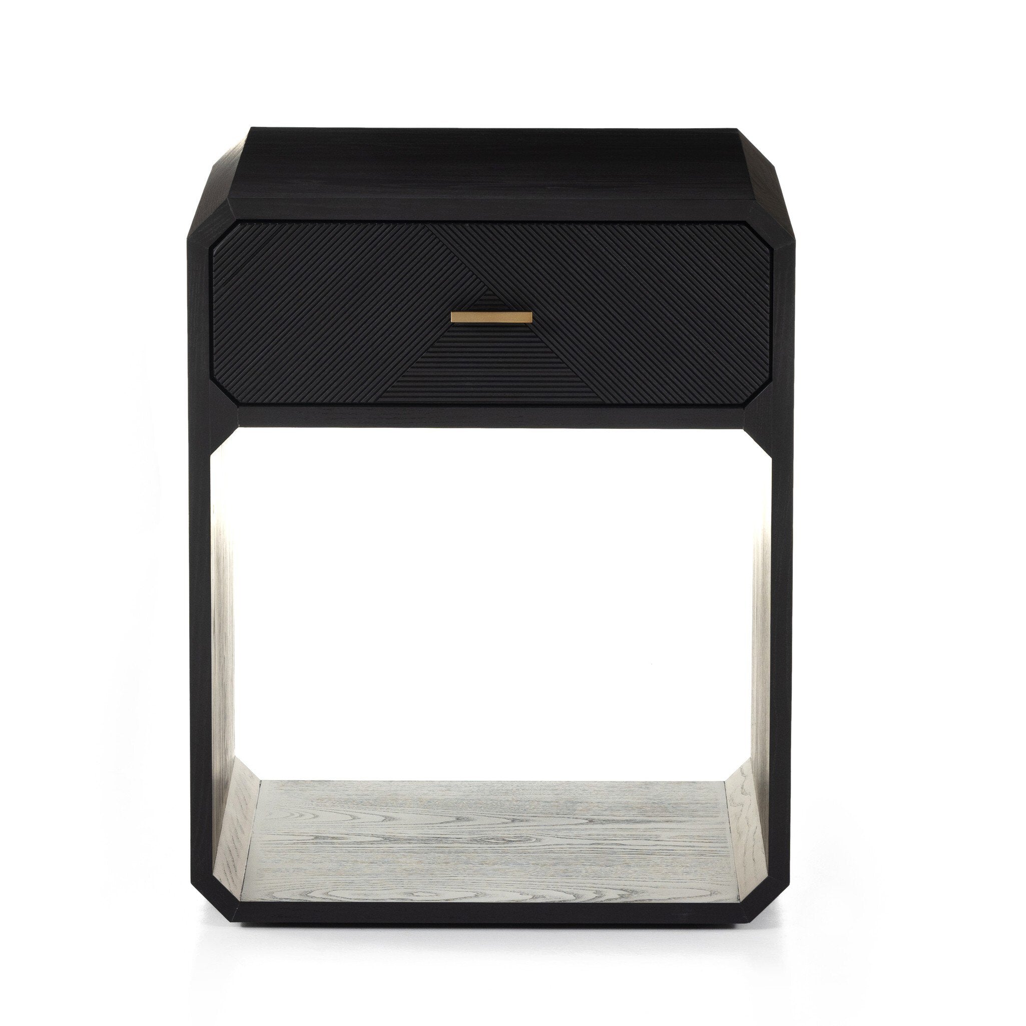 Caspian Nightstand - Black Ash Veneer