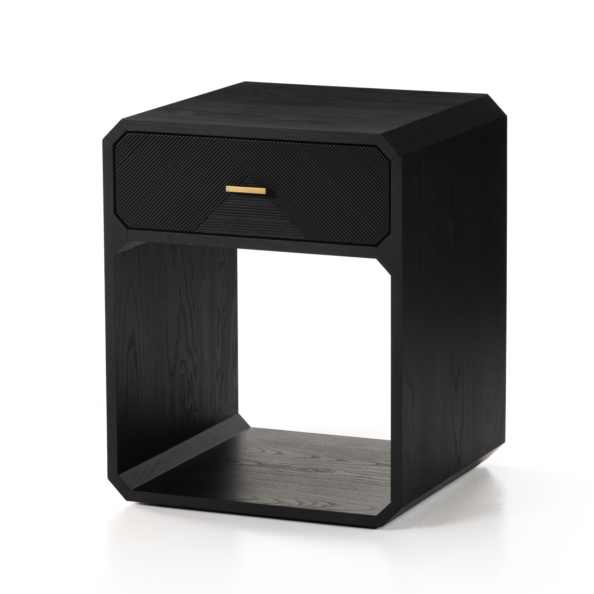 Caspian Nightstand - Black Ash Veneer