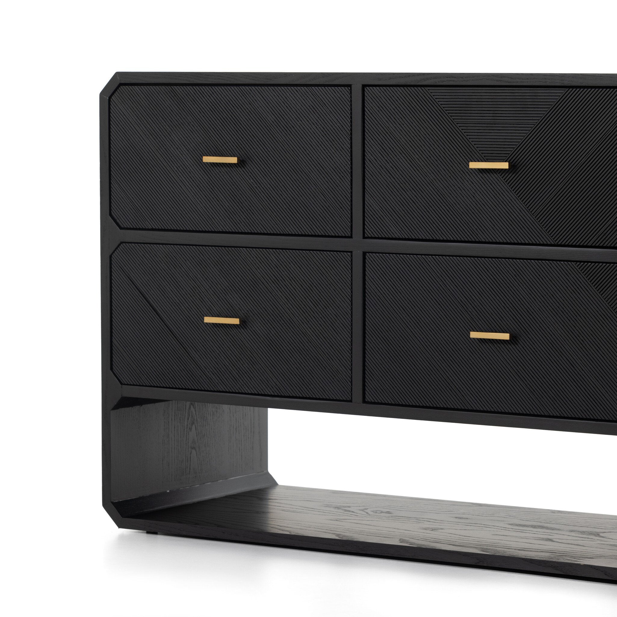 Caspian 6 Drawer Dresser - Black Ash Veneer