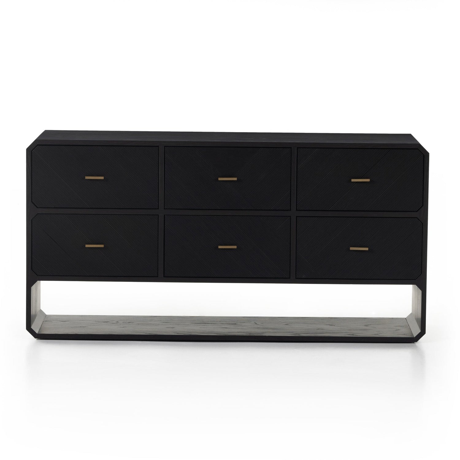 Caspian 6 Drawer Dresser - Black Ash Veneer