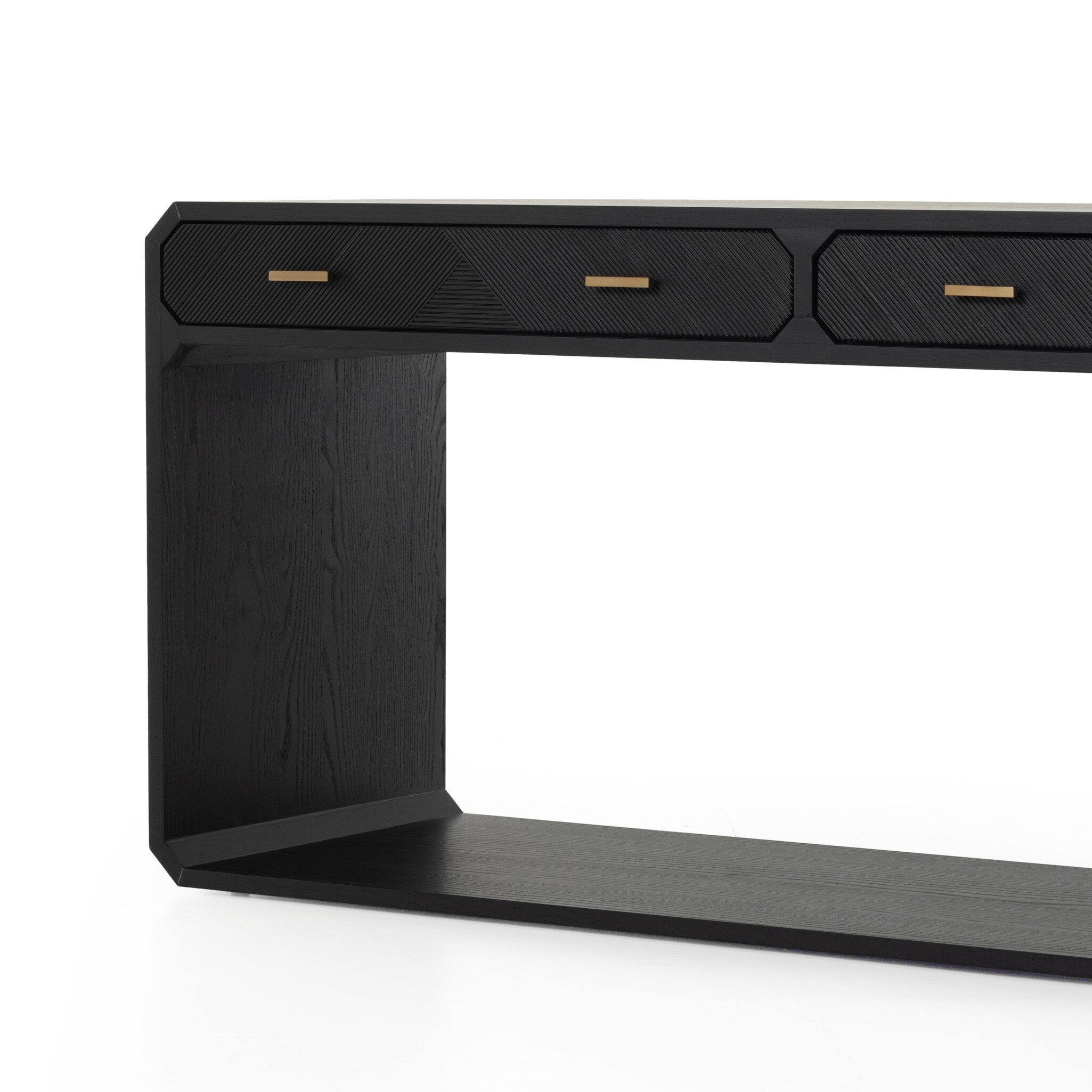 Caspian Console Table - Black Ash Veneer