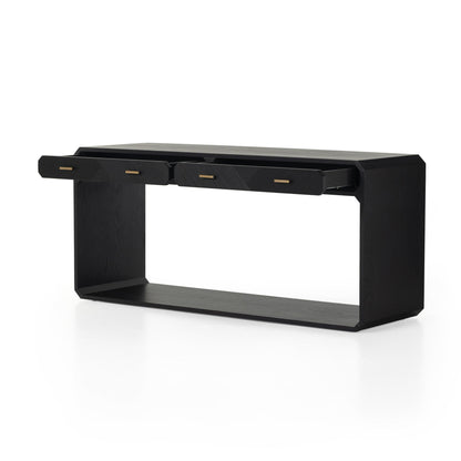 Caspian Console Table - Black Ash Veneer