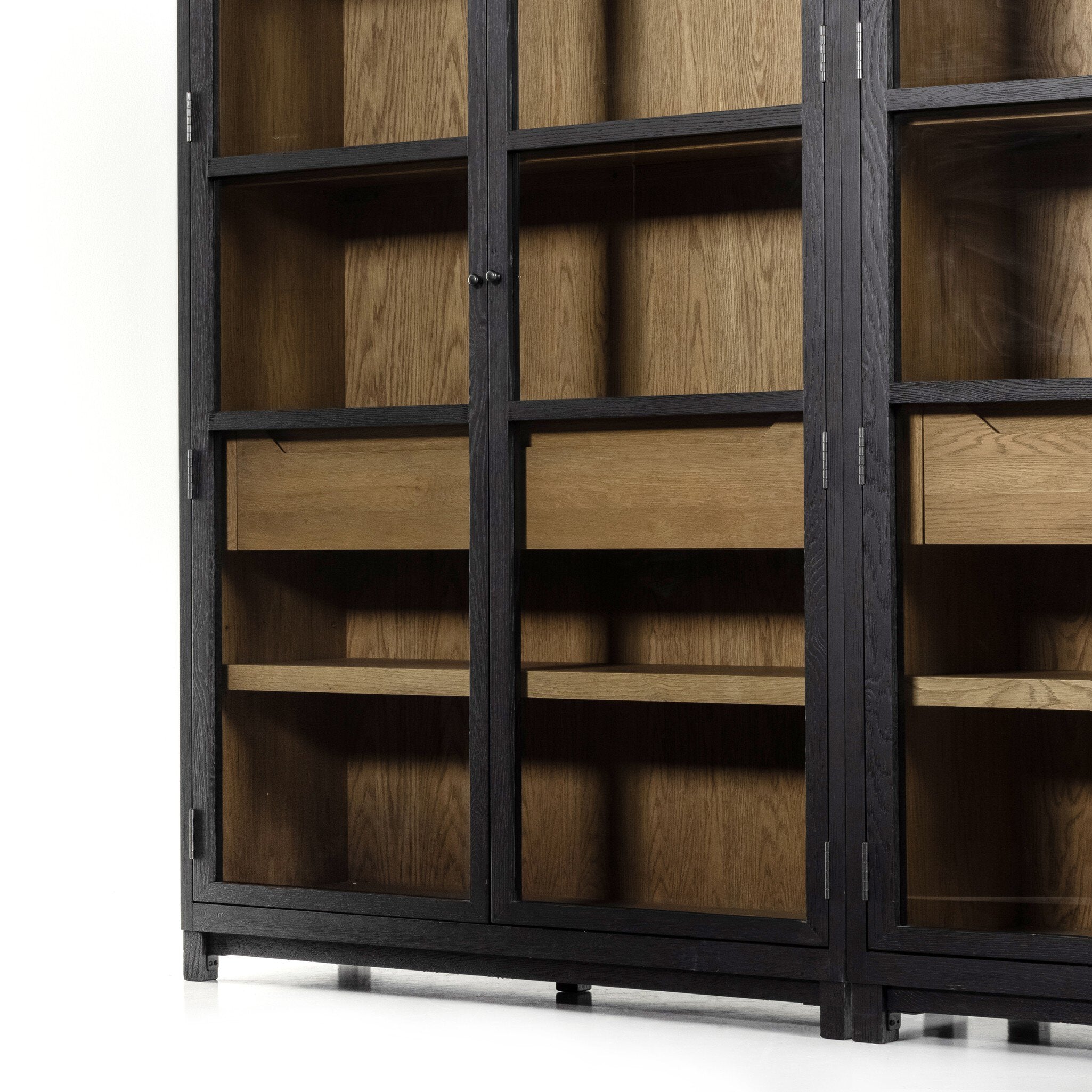 Millie Double Cabinet - Drifted Matte Black