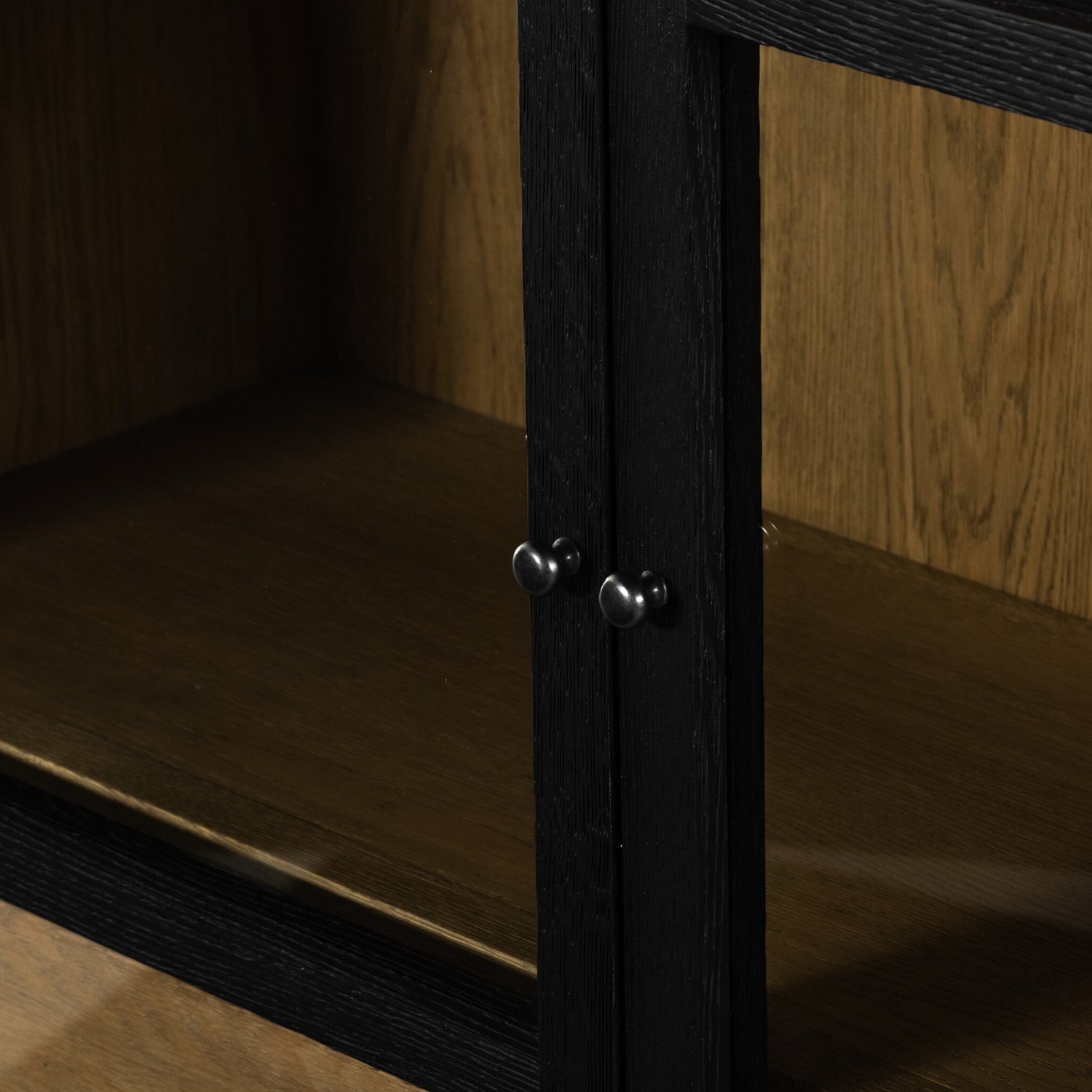 Millie Double Cabinet - Drifted Matte Black