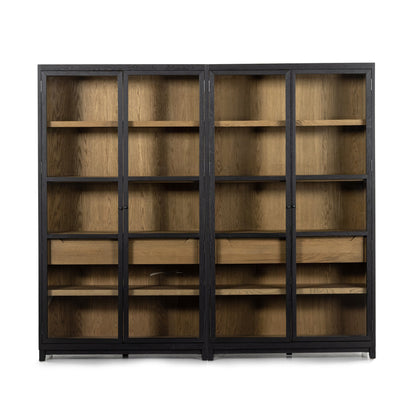 Millie Double Cabinet - Drifted Matte Black