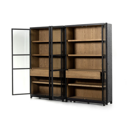 Millie Double Cabinet - Drifted Matte Black