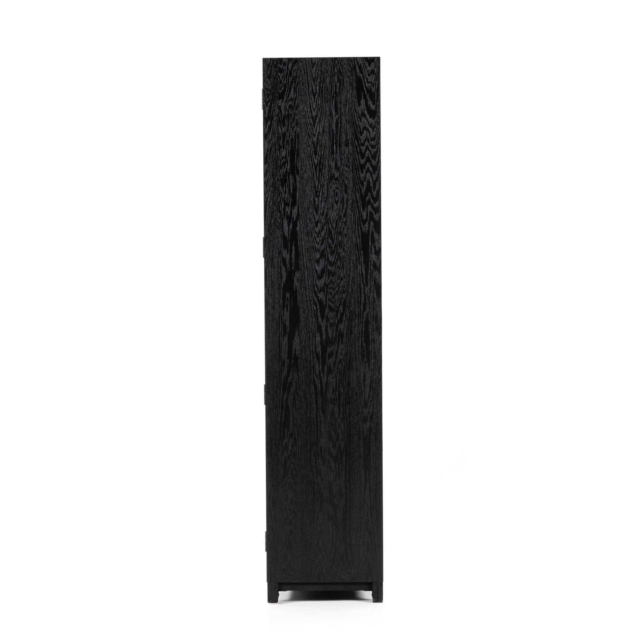 Millie Double Cabinet - Drifted Matte Black