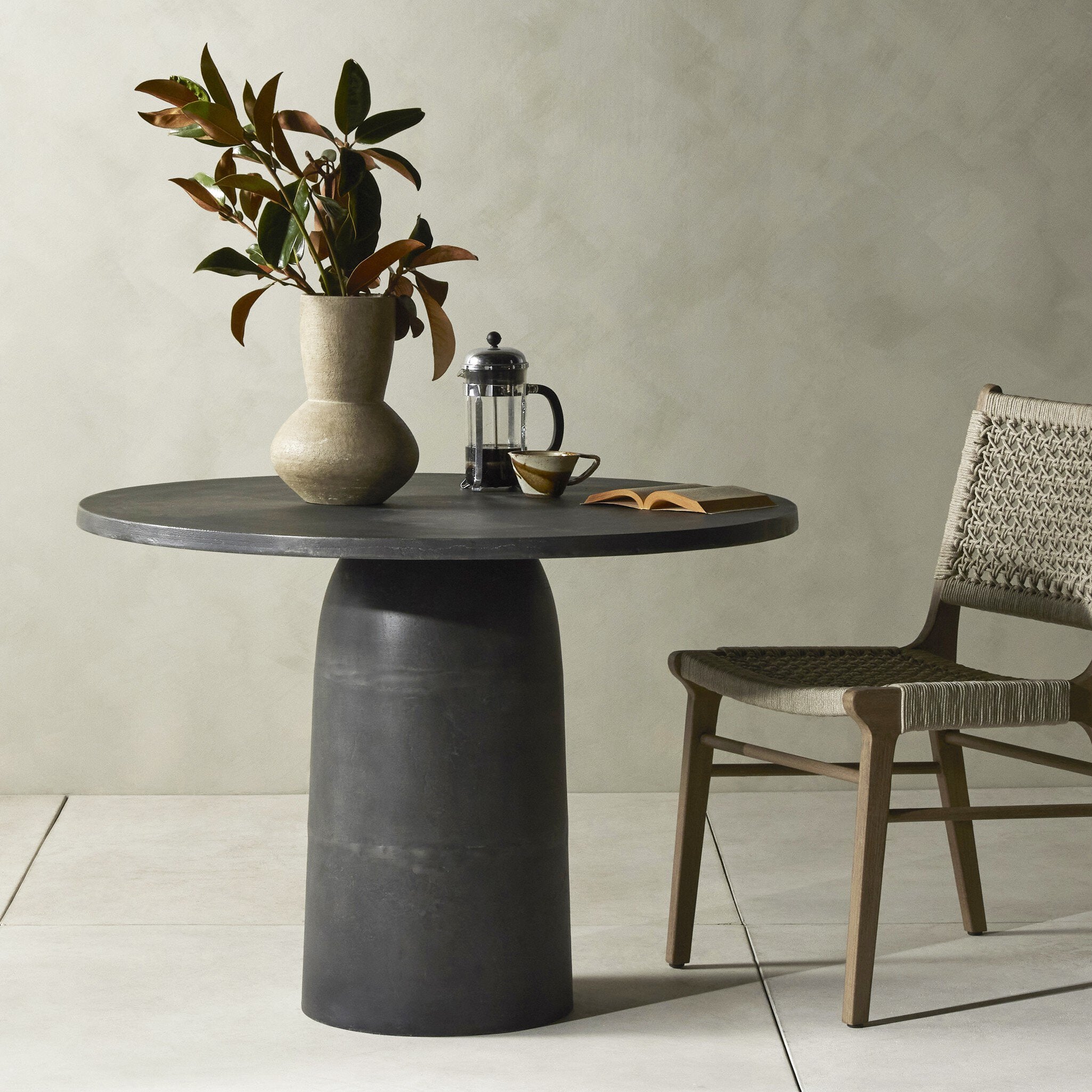 Basil Outdoor Dining Table - Aged Grey