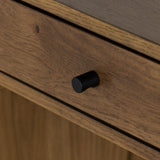 Eaton Desk W/ Filing Cabinet - Amber Oak Resin | shipping 3/27/2024
