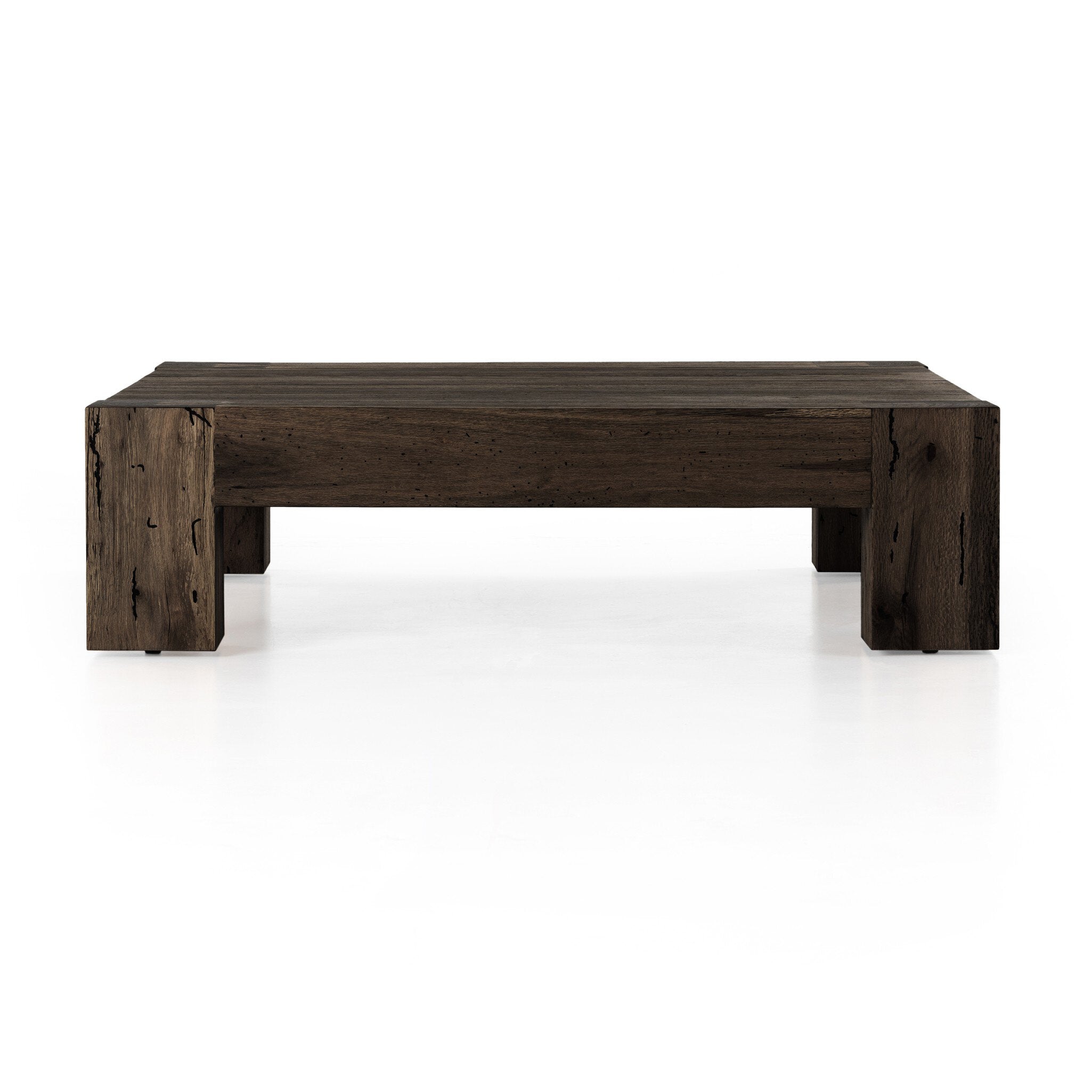 Abaso Coffee Table - Ebony Rustic Wormwood Oak