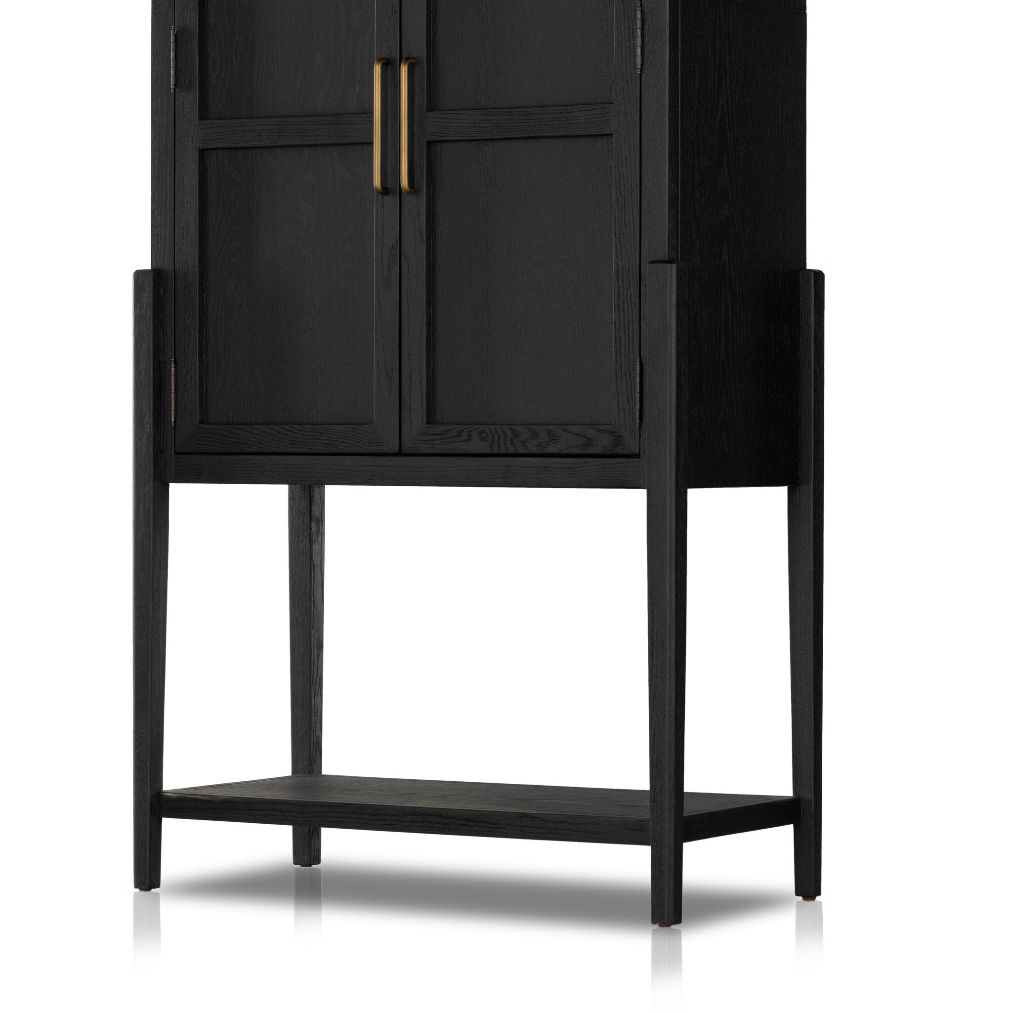 Tolle Bar Cabinet - Drifted Matte Black