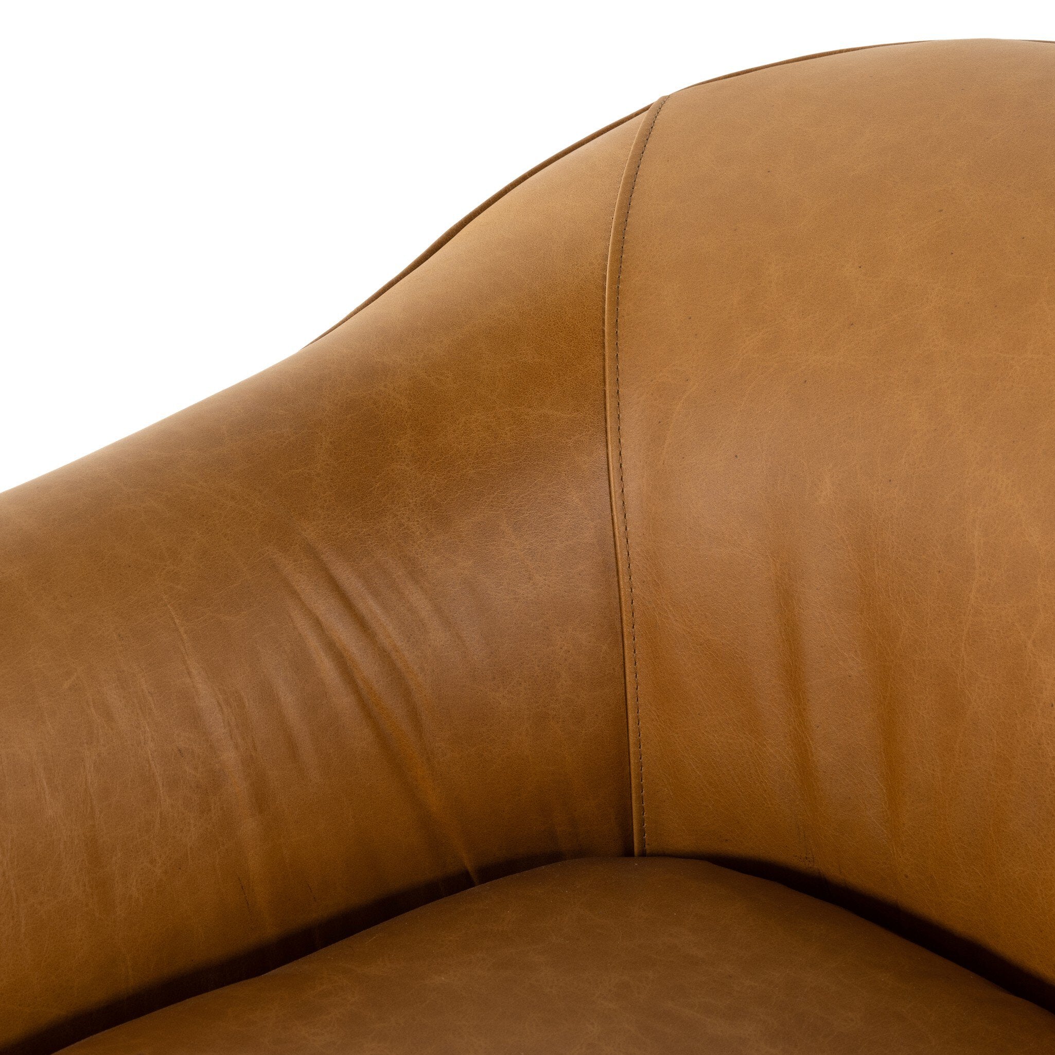 Quinton Swivel Chair - Osorno Camel