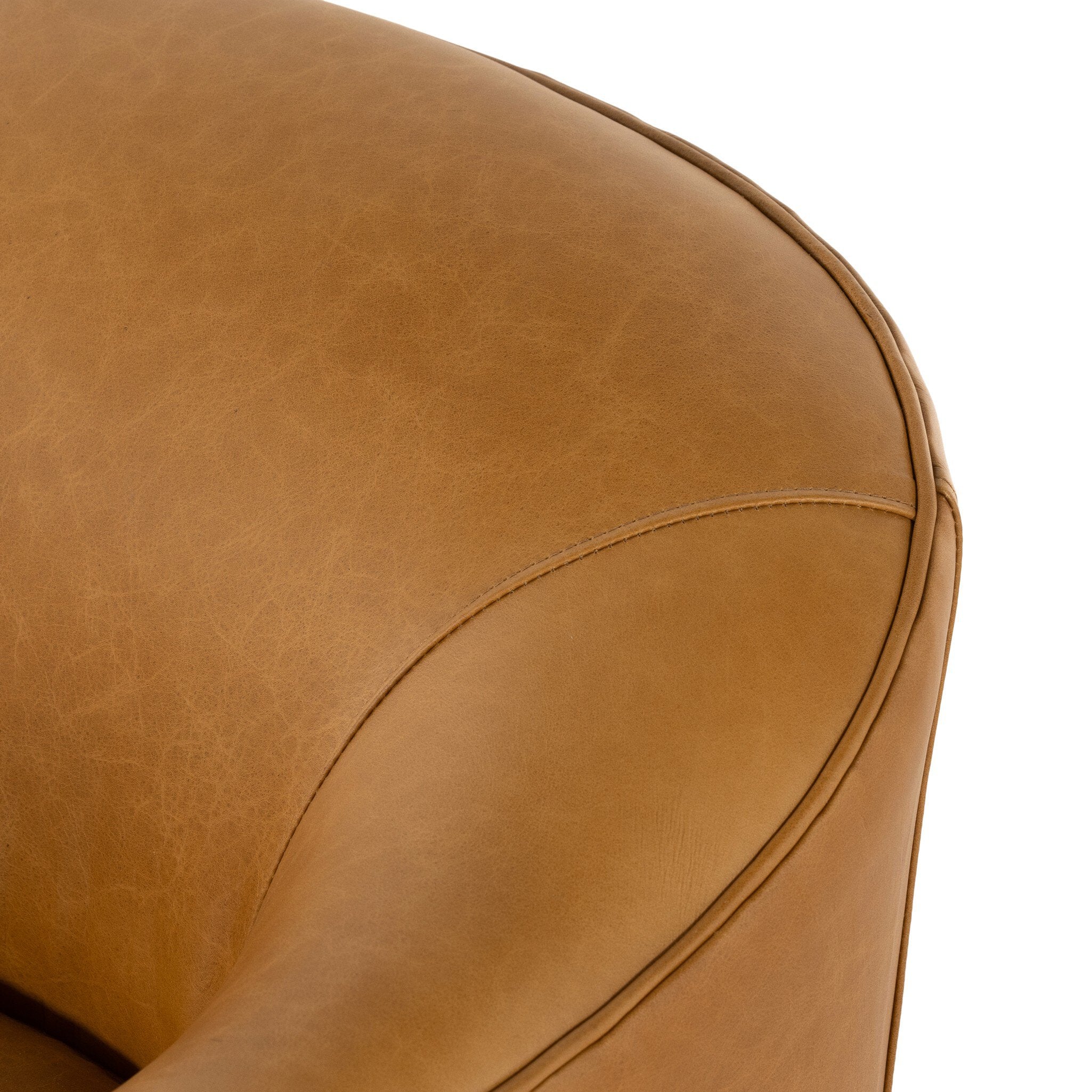 Quinton Swivel Chair - Osorno Camel