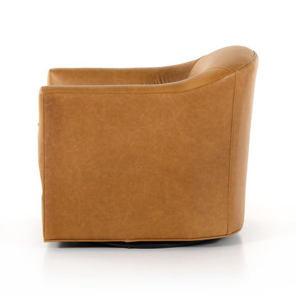 Quinton Swivel Chair - Osorno Camel