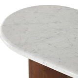 Paden Large Console Table - Italian White Marble | ready to ship!