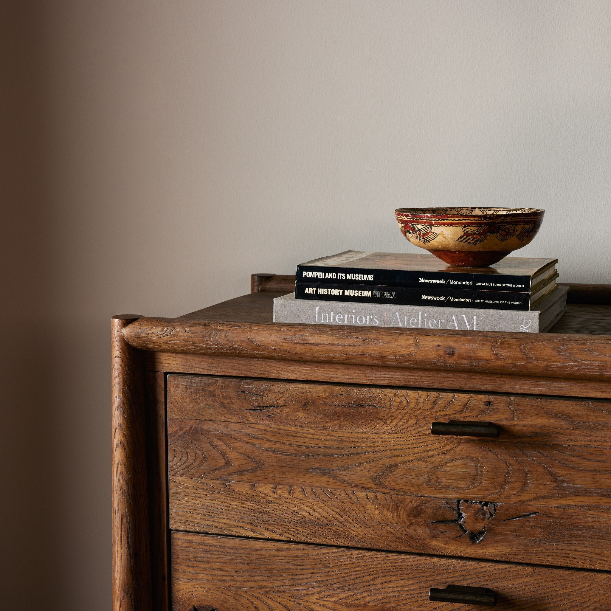 Glenview 6 Drawer Dresser - Weathered Oak Veneer