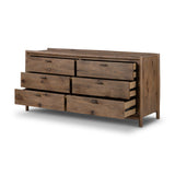 Glenview 6 Drawer Dresser - Weathered Oak Veneer | shipping 7/12/2024