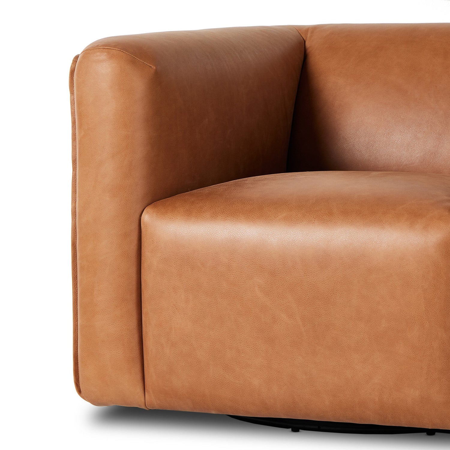 Wellborn Swivel Chair - Palermo Cognac