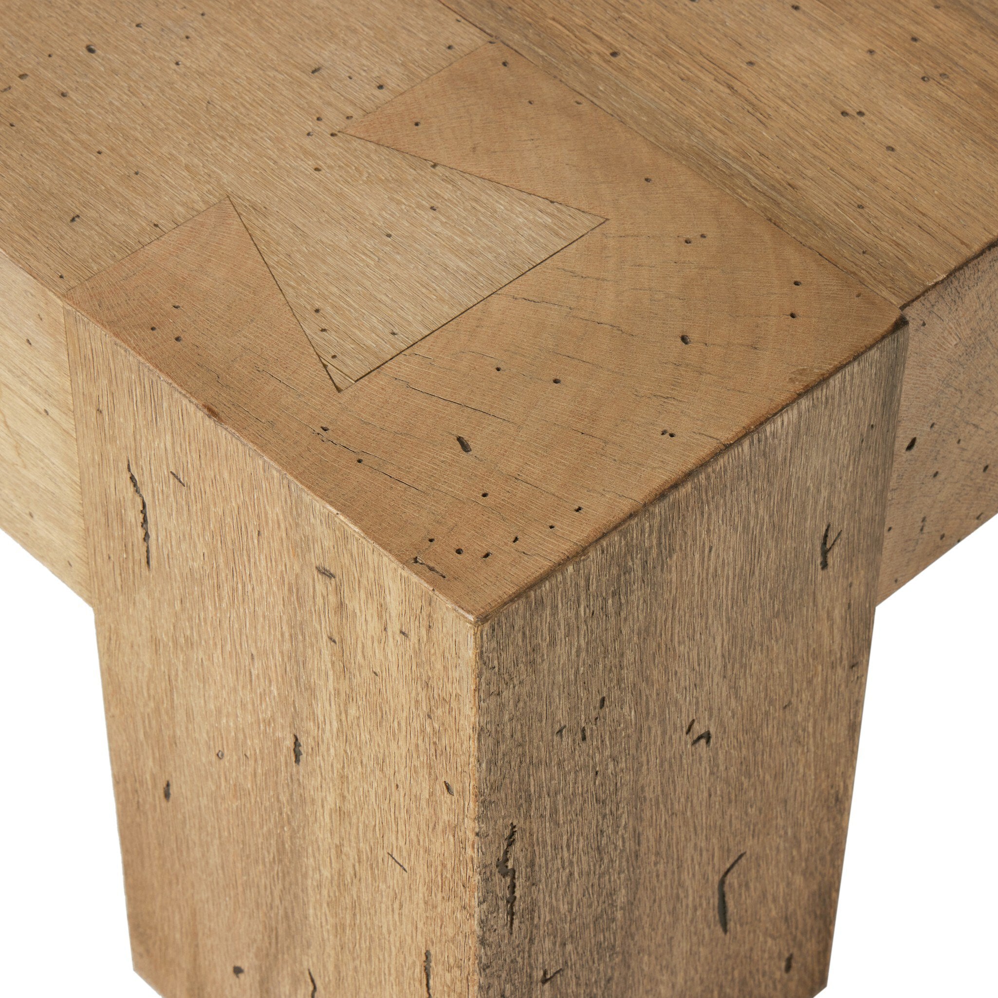 Abaso Rectangular Coffee Table - Rustic Wormwood Oak