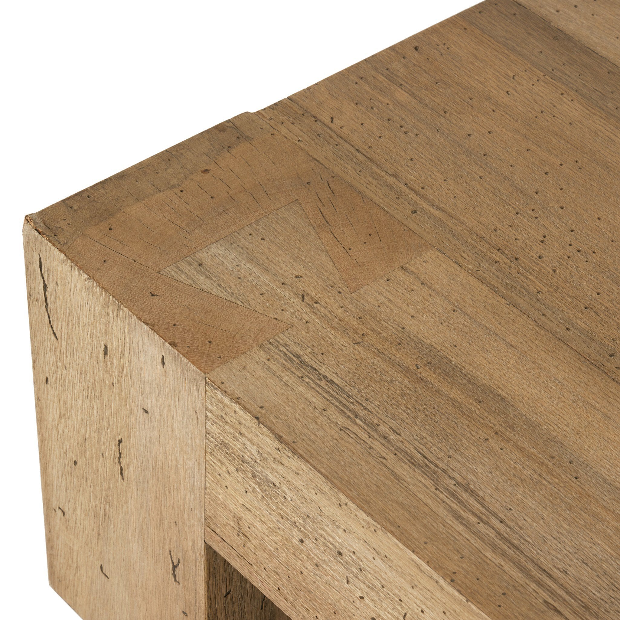 Abaso Rectangular Coffee Table - Rustic Wormwood Oak