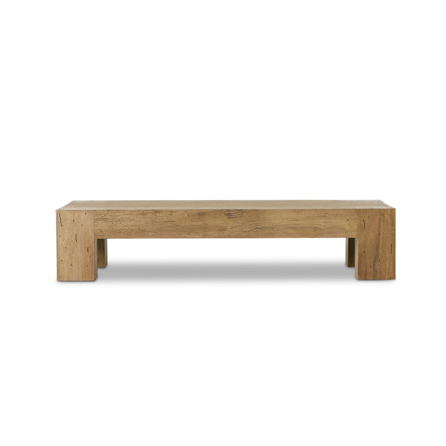 Abaso Rectangular Coffee Table - Rustic Wormwood Oak