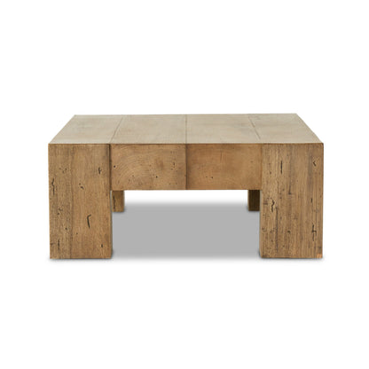 Abaso Rectangular Coffee Table - Rustic Wormwood Oak